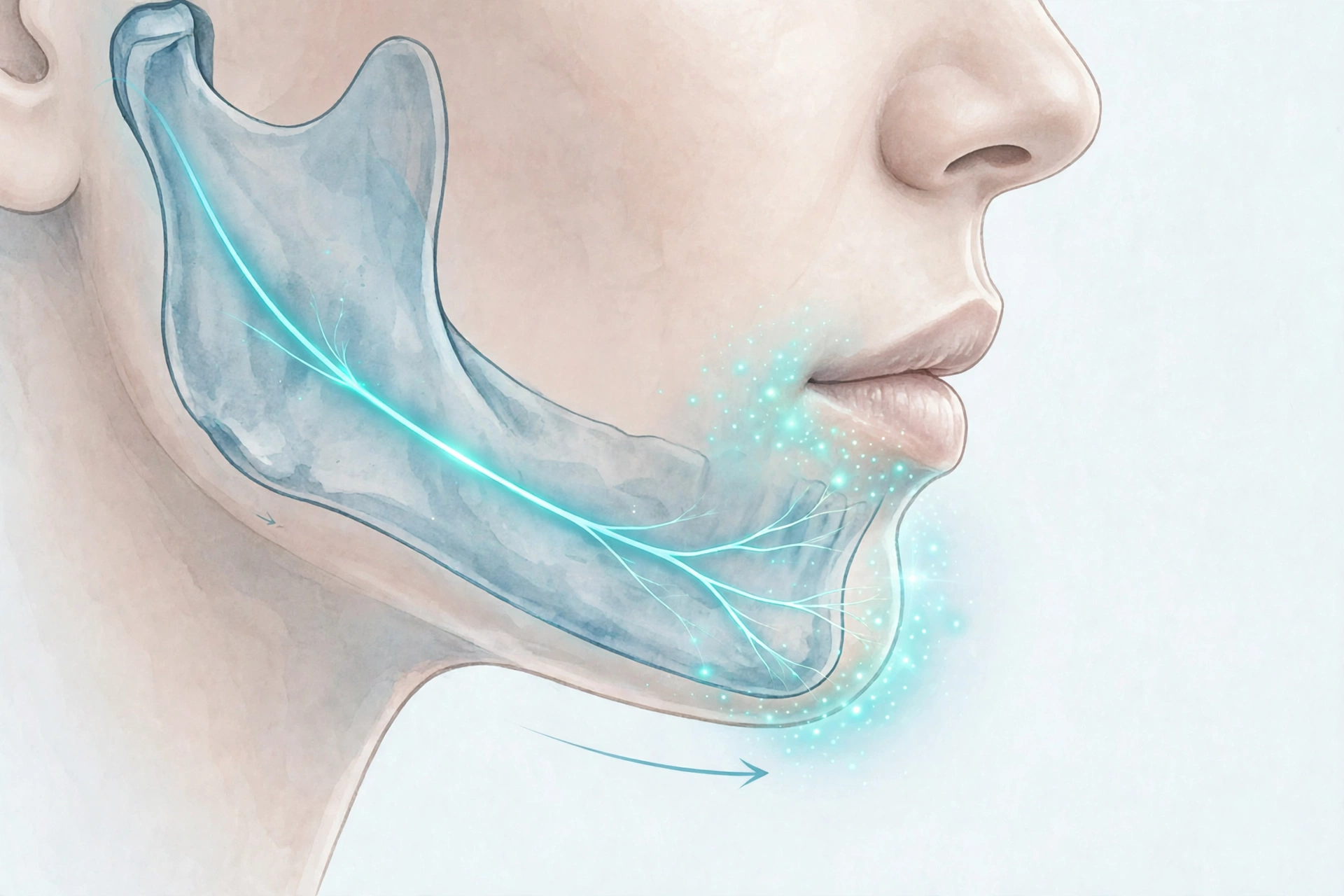 아래턱을 5mm 이상 앞으로 내면 감각이상이 늘어난다: 양악수술 579명 추적 결과